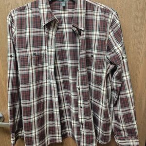 Lauren Ralph Lauren Women's Red Plaid Button-Down Shirt